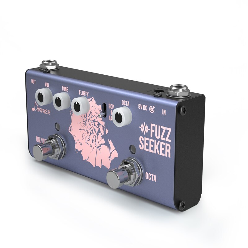 Donner Octave Fuzz Guitar Bass Effect Pedal Fuzz Seeker 2way Selector