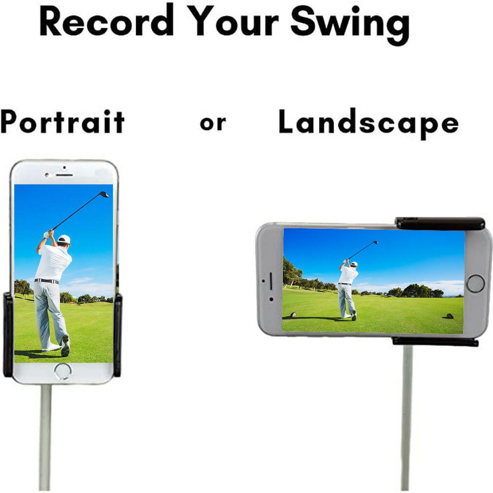 Golf Swing Holder Recorder with Camera Shutter Bluetooth Remote Control