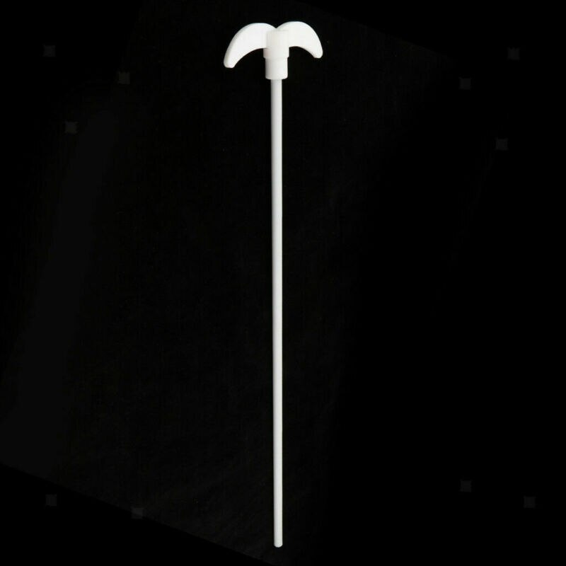 Electric overhead stirrer mixer shaft Stirring Rod paddle Lab Mixing Accs: LxDia-400x90mm