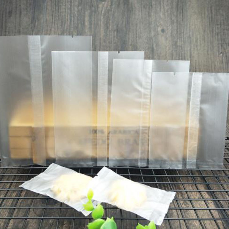 100 stk / lot frostet flad forsegling plastpose til kiks cookies slik brød bagning bryllup fødselsdagsfest emballage poser