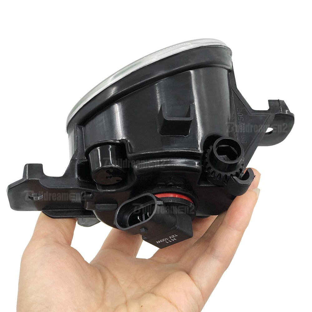 2 X halogenowe światła przeciwmgielne przedni zderzak samochodowy lampa przeciwmgielna 12V dla Nissan Qashqai Juke Micra Dualis słoneczny Teana łobuz NV400 Sentra Wingroad