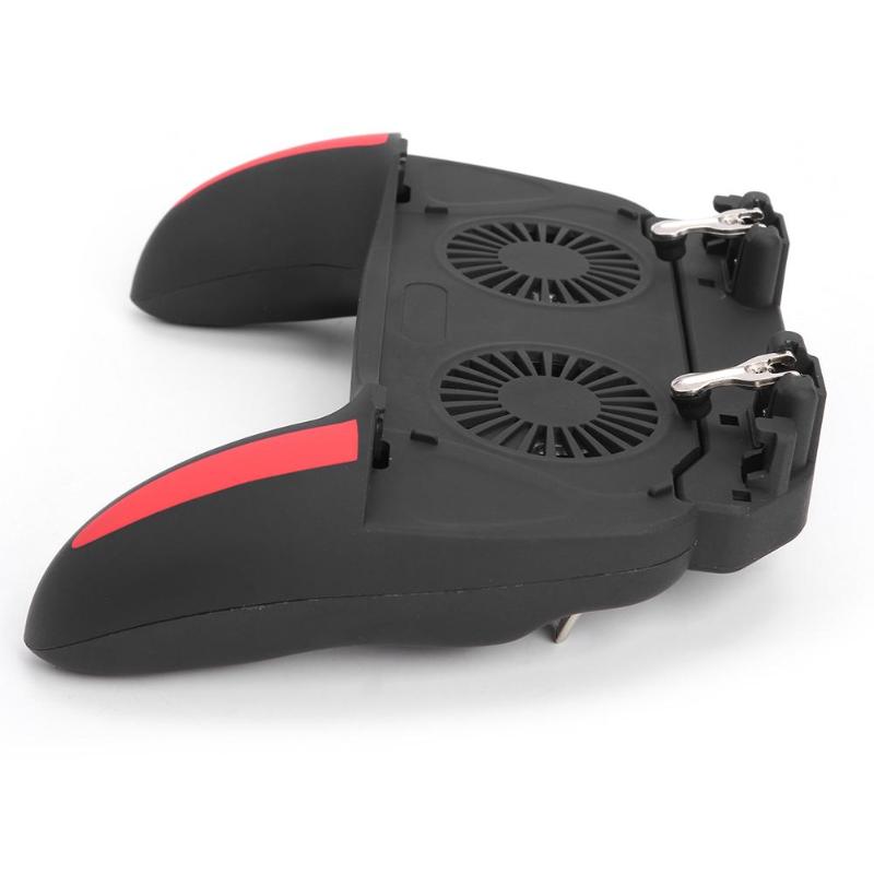 H10 Gaming Accessories Handheld Grip Game Controller Joystick Gamepad for Pubg Trigger Dual Cooling Fan Game Cooler for Phones