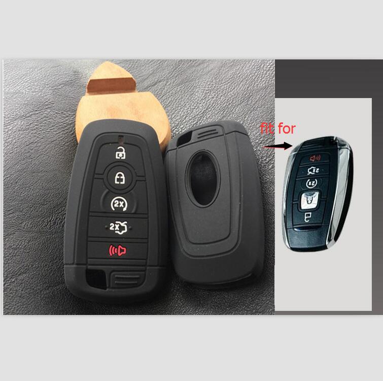 Silicone Car Key Case Cover for Ford Fusion Mustang Explorer F150 F250 F350 EcoSport Edge S-MAX Ranger Lincoln Mondeo