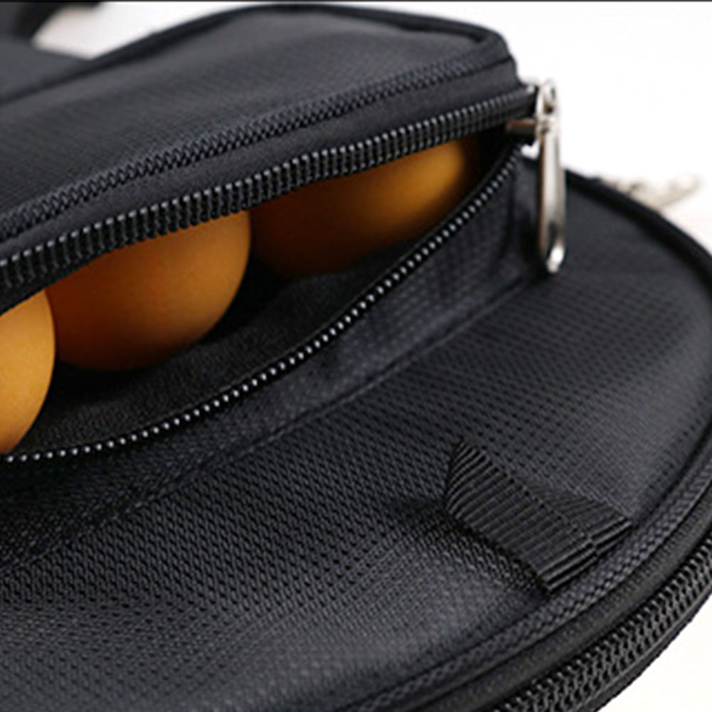 Pingpong Case Sport Table Tennis Racket Bag Portable Waterproof Zipper Training Equipment Protective Accessories