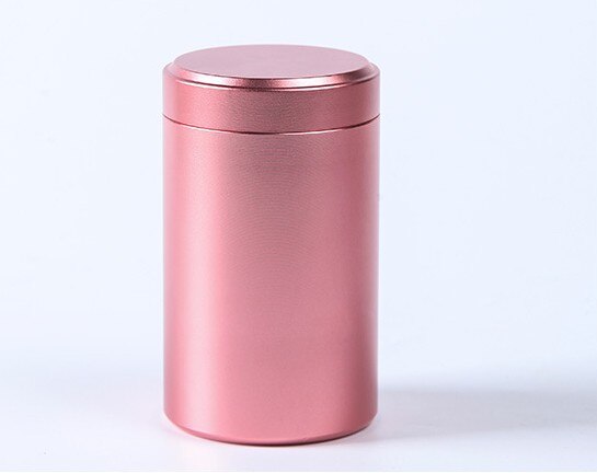 O metal de alumínio anodizado multifuncional selou a lata, pacote portátil do chá do curso da cor sólida pode produto prático do agregado familiar: F
