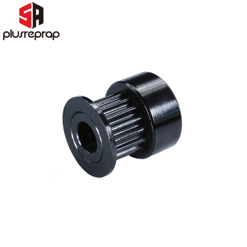 Polea de sincronización negra GT2 de 16/20 dientes, diámetro de 5mm, polea de aluminio de eje para piezas de impresora 3D de correa de 6mm, 2/5 piezas