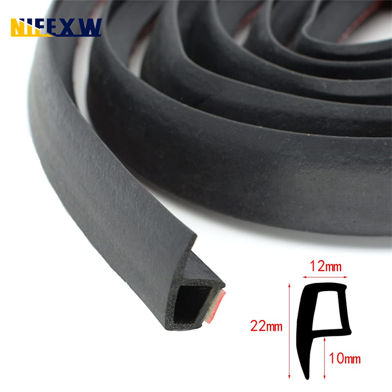 P Type Auto Deur Afdichting Strip Tochtstrip Anti-Stof Rubber Deur Afdichtingen Geluidsisolatie Auto Deur Afdichting Strip