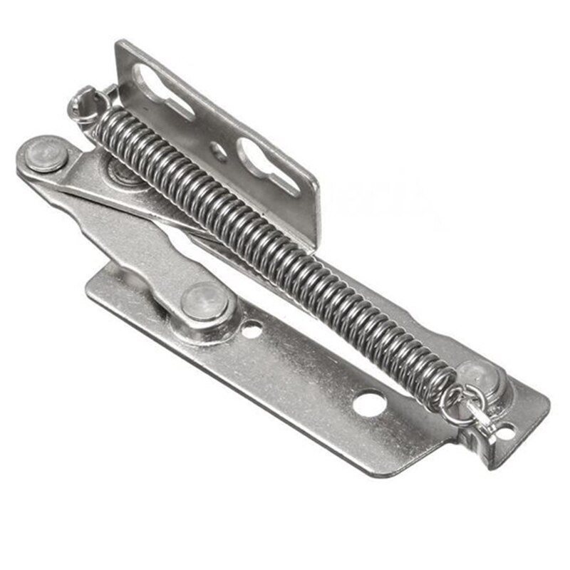 2Pcs 80 Degree Left Right Sprung Hinges Cabinet Door Stay Flap Top Support Cupboard Stainless Steel Heavy Duty Gate Hinge