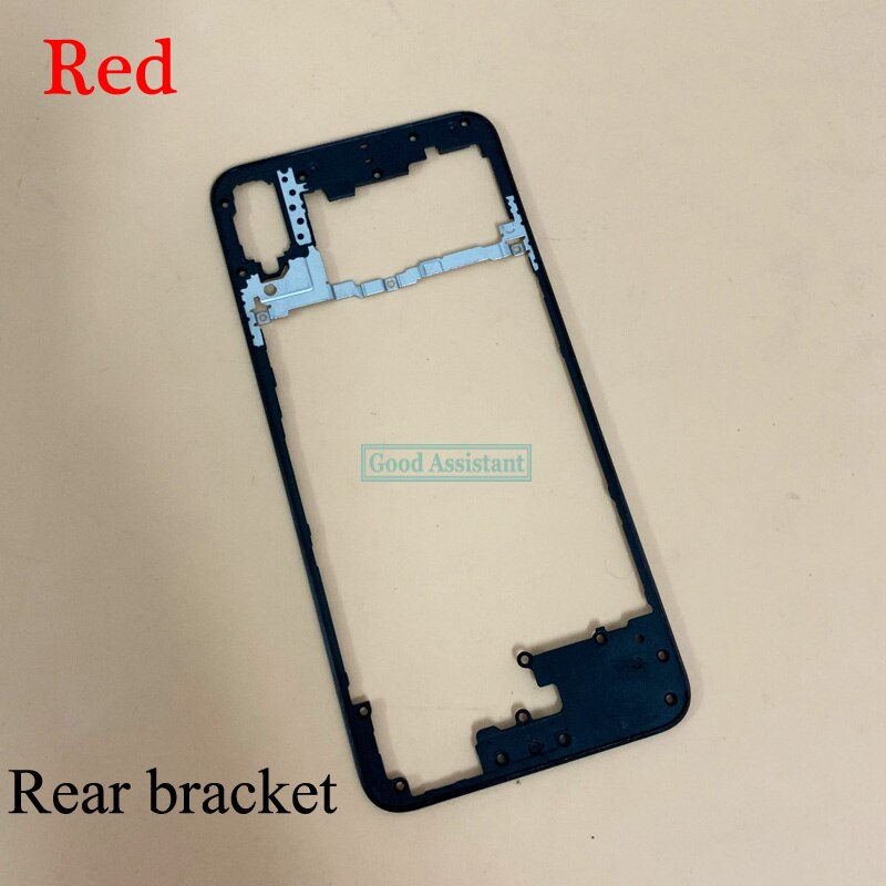 For Huawei Honor 8X / View 10 Lite LCD Faceplate Front Middle Frame Housing Battery Door Back Cover Housing Case Rear bracket: Red Rear bracket