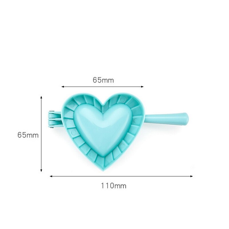 Plastic Dumpling Maker DIY Heart Butterfly Shape Kitchen Pierogi Mold Clips For Dumplings Ravioli Dough Press Kitchen Gadgets: S Heart