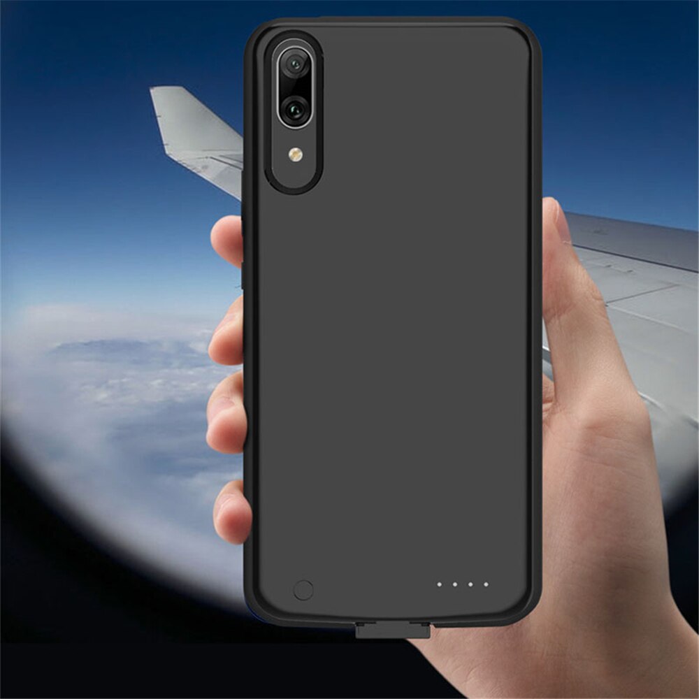 ZKFYS Ultra Thin Fast Charger Battery Cover for Huawei Enjoy 9 6500mAh Portable Back Clip Battery Charger Case