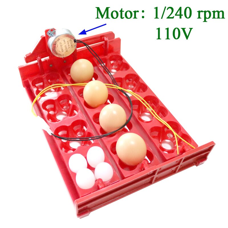 12 eieren/48 Vogels Eieren Incubator Turn Eieren Lade 220 V/110 V/12 V Motor Kip vogel Uitkomen Apparatuur DIY Incubator Accessoires: GRIJS