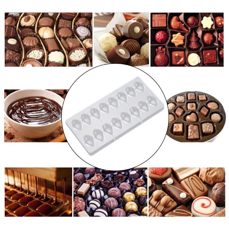 3D Water Shape 16 Raster Chocolade Mould Keuken Bakvormen Cake Candy Mold