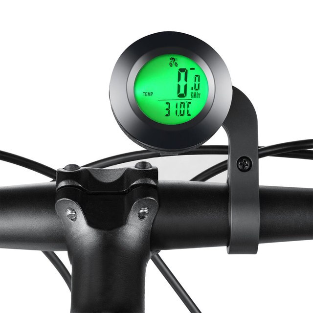 Bicycle Accessories Bicycle Stopwatch Cycling Riding Equipment Tricolor Backlight Pattern Odometer Clock Bicycle Speedometer: Default Title