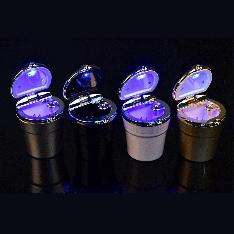 Auto Aschenbecher Auto Garbag Können Mit LED Licht Mit Abdeckung Kreative Persönlichkeit Abgedeckt Auto Ich bin Auto multi-funktion Auto Supplie