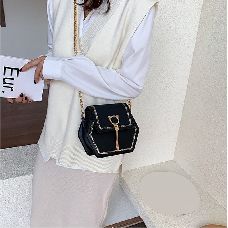 Longlight Woman Fashionable Shoulderbag Pu / Frosted Polyester Luxury Leather Brand Handbag Crossbody Bags For Women