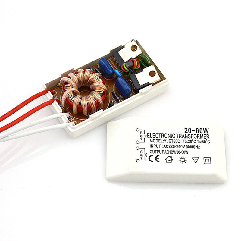20-60w 220v zu  ac12v led lampe licht elektronische transformator adapter elektronische transformator