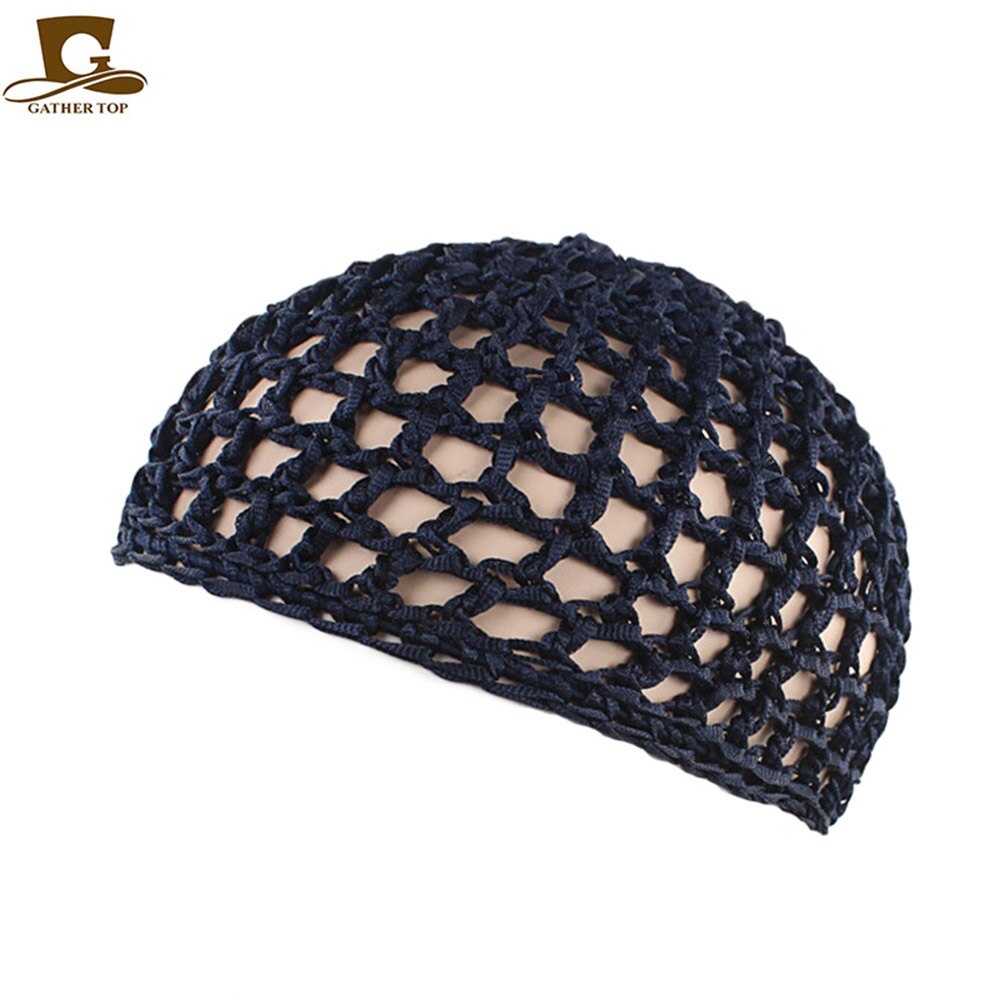 Chapeau de nuit pour femmes, bonnet de nuit, couleur unie, filet, , lot de 10 pièces