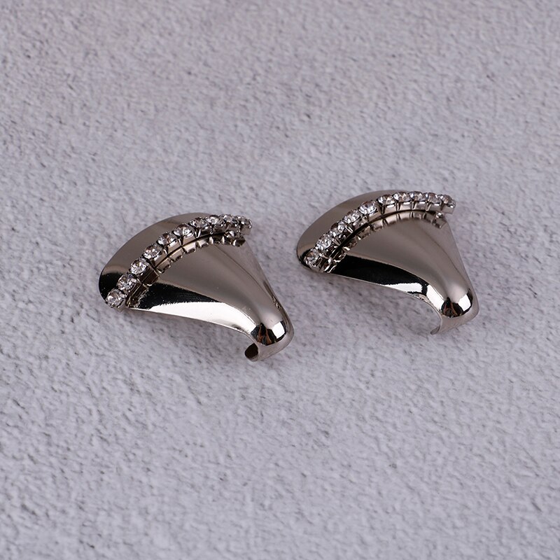 1 par de zapatos de Metal con protección para los dedos del pie, zapatos de tacón alto, Accesorios de reparación rotos, decoraciones para zapatos