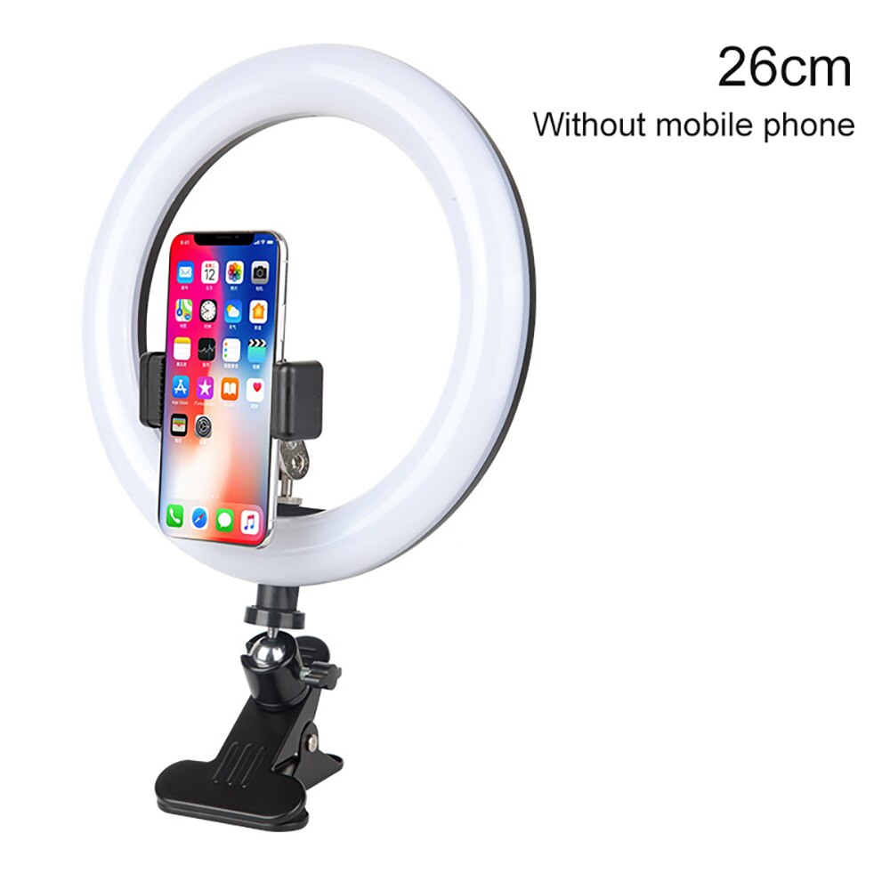 LED Selfie Ring Light Dimmable Photography Lighting LED Ring Lamp Selfie Enhancing Fill Light For Phones 20/26cm: 03