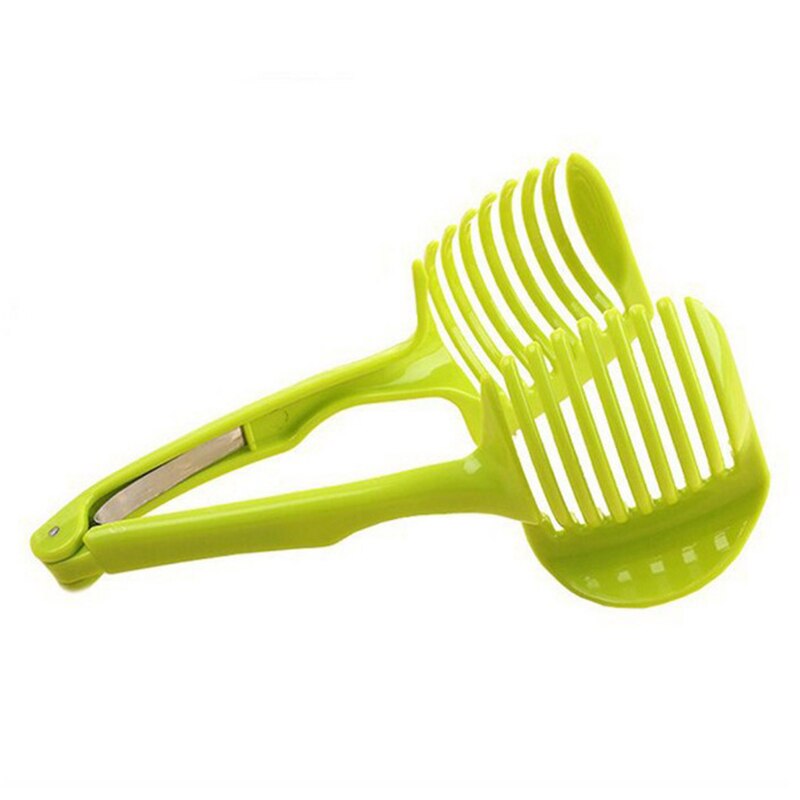 Clip Fruit Groente Slicer Tool Aardappel Tomaat Ui Citroen Shredders Slicers Groente Fruit Slicer Cutter Houder Keuken Gadget