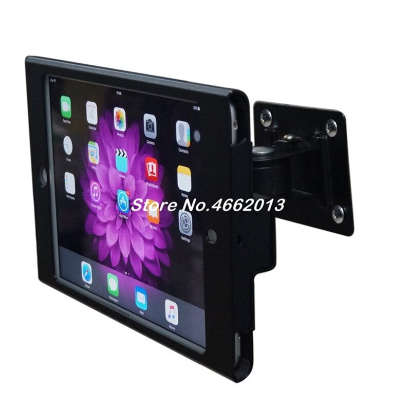 for mini iPad wall security mounting with anti-theft enclosue lock mount bracket display on hotel shop restaurant store school