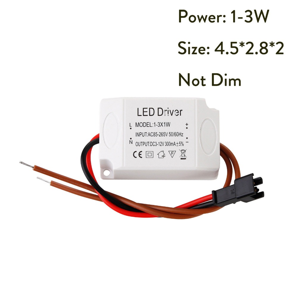 Led konstant driver 85-265v 1-3w 4-5w 4-7w 8-12w 18-24w 300ma strømforsyning lystransformatorer til led-loft downlight-belysning