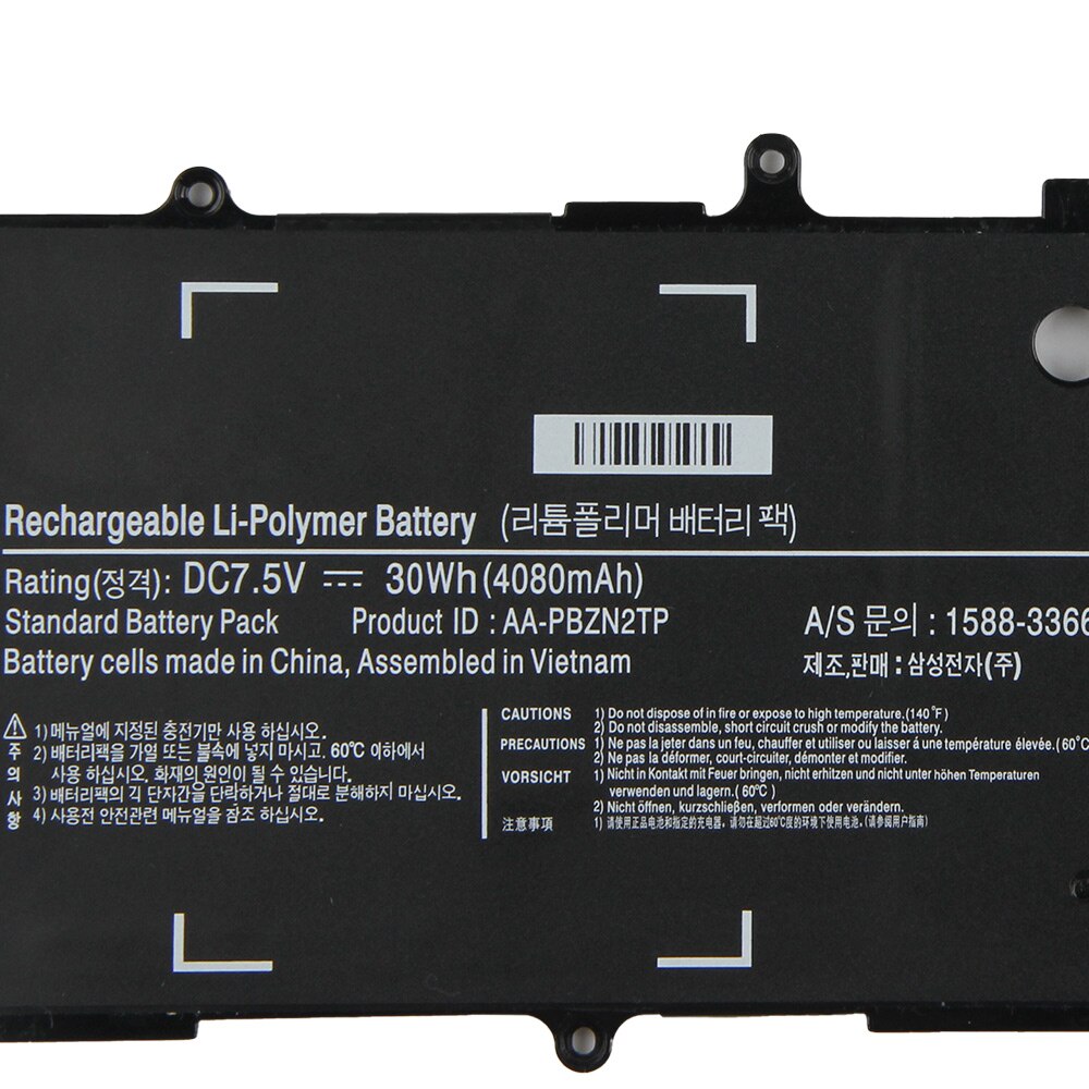 Original Replacement Battery AA-PBZN2TP For Samsung Chromebook XE500T1C XE303C12 905S3G 910S3G 915S3G 915S3G-K01 30Wh