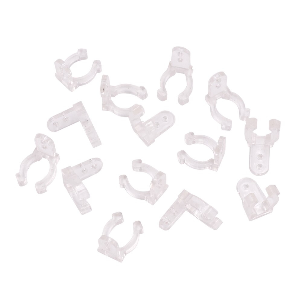 Led Strip Clips Voor 110V 220V 14Mm Ronde 2-Draad Neon Licht Flexibele Plastic Gesp Verlichting accessoires 5/10Pcs