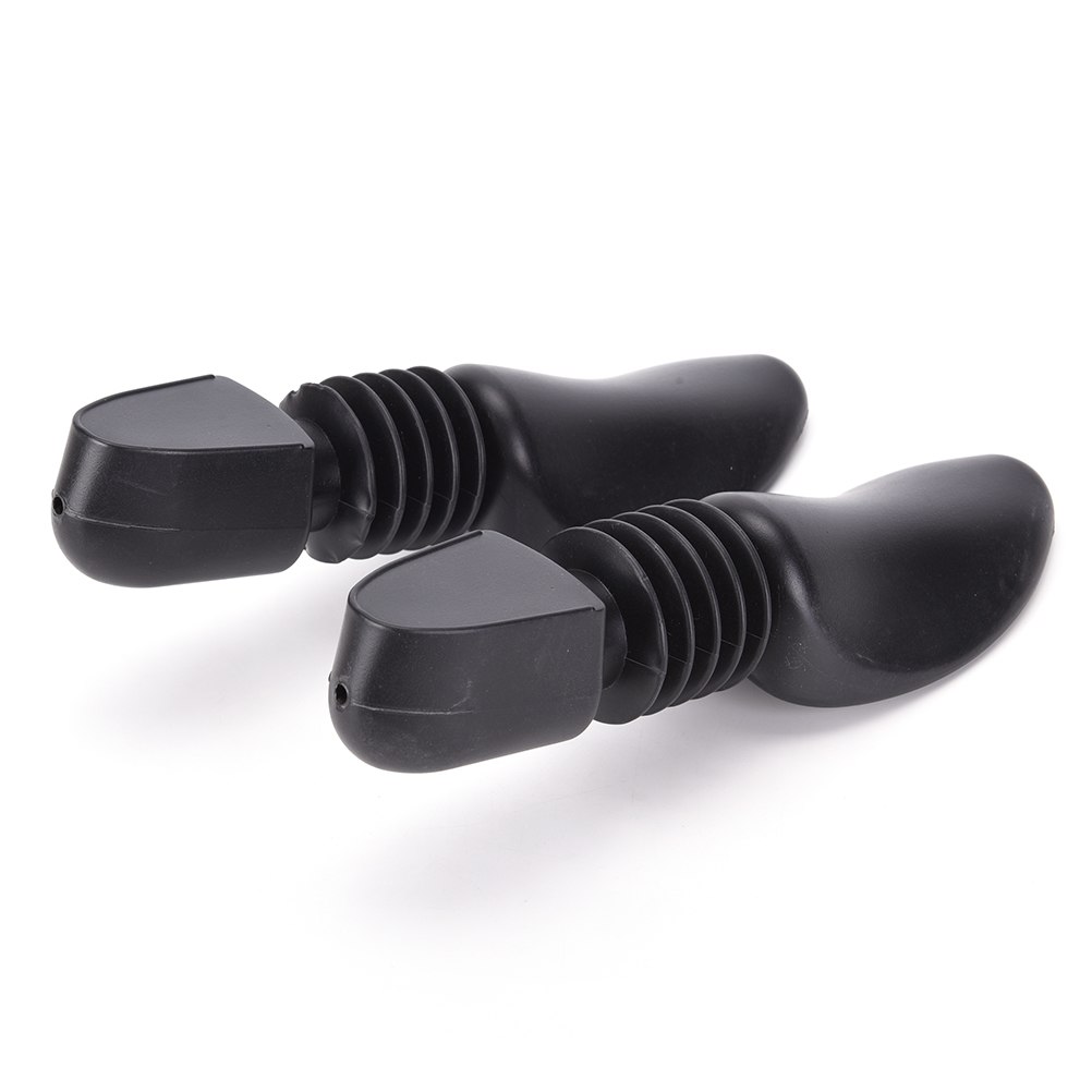 1Pair Spring Shoe Tree Stretcher Boot Holder Shaper Automatic Support For Men/Women Black Plastic Shoes Tree Stretcher