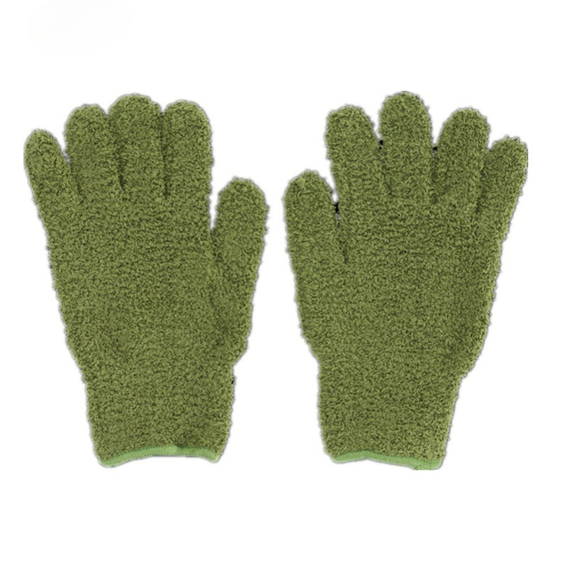 1 par de guantes de microfibra para quitar el polvo, guantes de limpieza, herramienta de eliminación de polvo para ventanas, guantes de limpieza reutilizables, herramienta de limpieza del hogar
