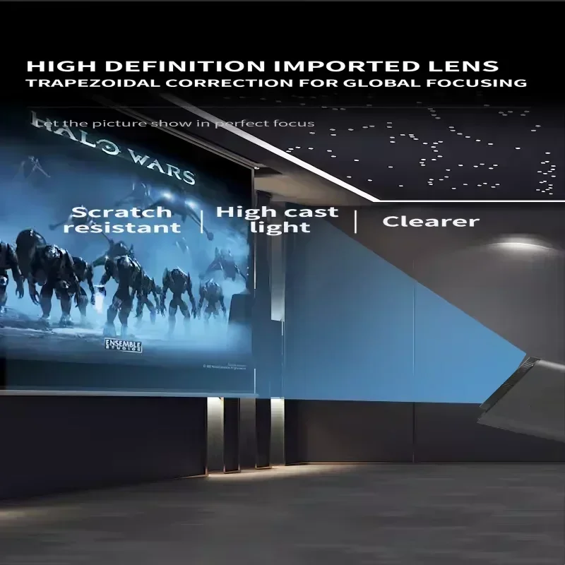4K Android 11 Projector Native 1080P 390ANSI HY320 Dual Wifi6 BT5.0 1920*1080P Cinema portable Projetor upgrated