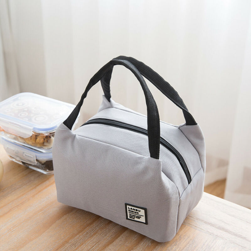 Pure color Lunch Bags For Women Kids Men Insulated Thermal Cooler Food Lunch Bags Waterproof Tote Picnic Food Bag