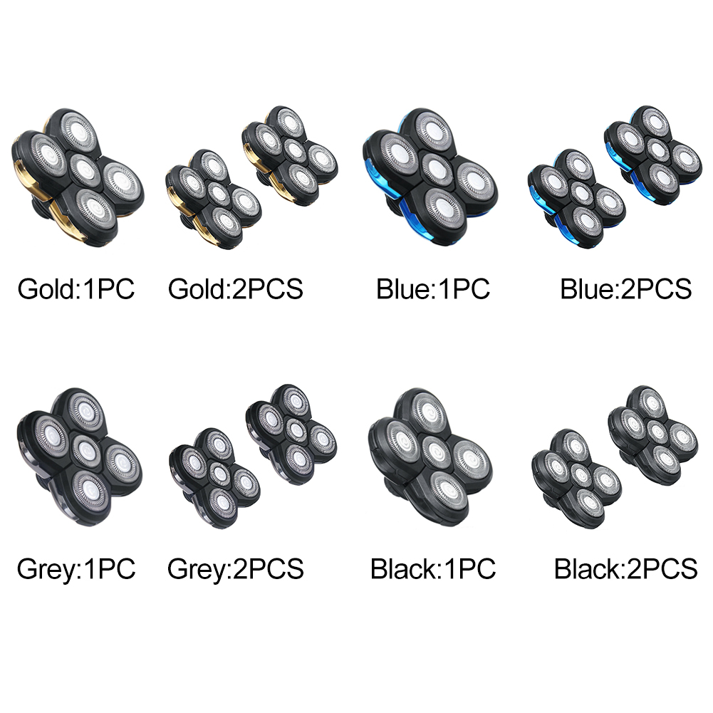 5 Heads Shaving Blade Floating Universal Hair Trimmer Beard Electric Razor Shaver Head Double Ring Cutter Replacement Practical