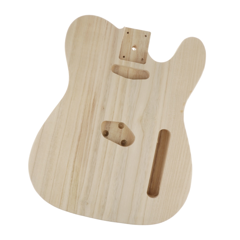 Handgemaakte Massief Uitgeholde Schuren Gitaar Hout Elektrische Gitaar Body Vat Voor Telecaster Stijl Elektrische Gitaar Diy Vervanging