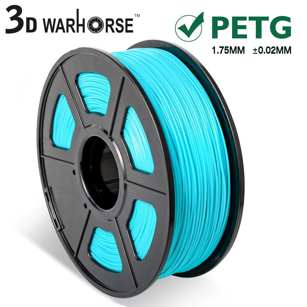 PETG 3D Printer Filament 1.75mm Dooling PETG 3D Filament Consumables 1KG/2.2LBS: Cyan