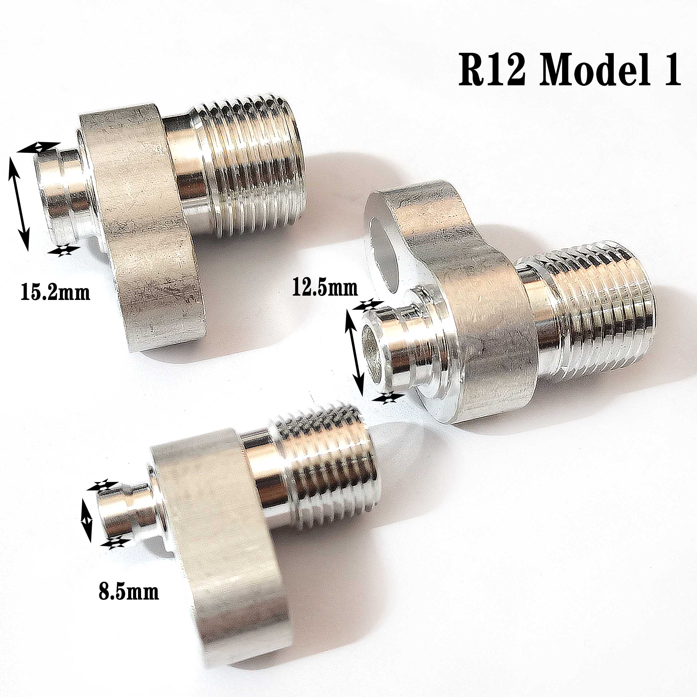 Accesorios de tubería de compresor de aire acondicionado automotriz, juntas de aluminio de manguera de CA para conector 96 R12 3/8 1/2 5/8, 3 uds.: R12 Model 1