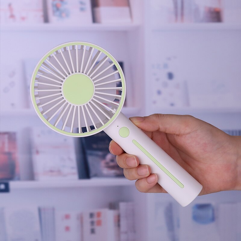 Outdoor Travel Foldable Hand Fans Battery Operated Rechargeable Handheld Mini Fan Electric Personal Fans Hand Bar Desktop Fan