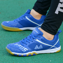 Women Men Table Tennis Shoes Anti-slipery Breathable Pingpong Shoes Shock Absorption Training Shoes For Man Women D0889