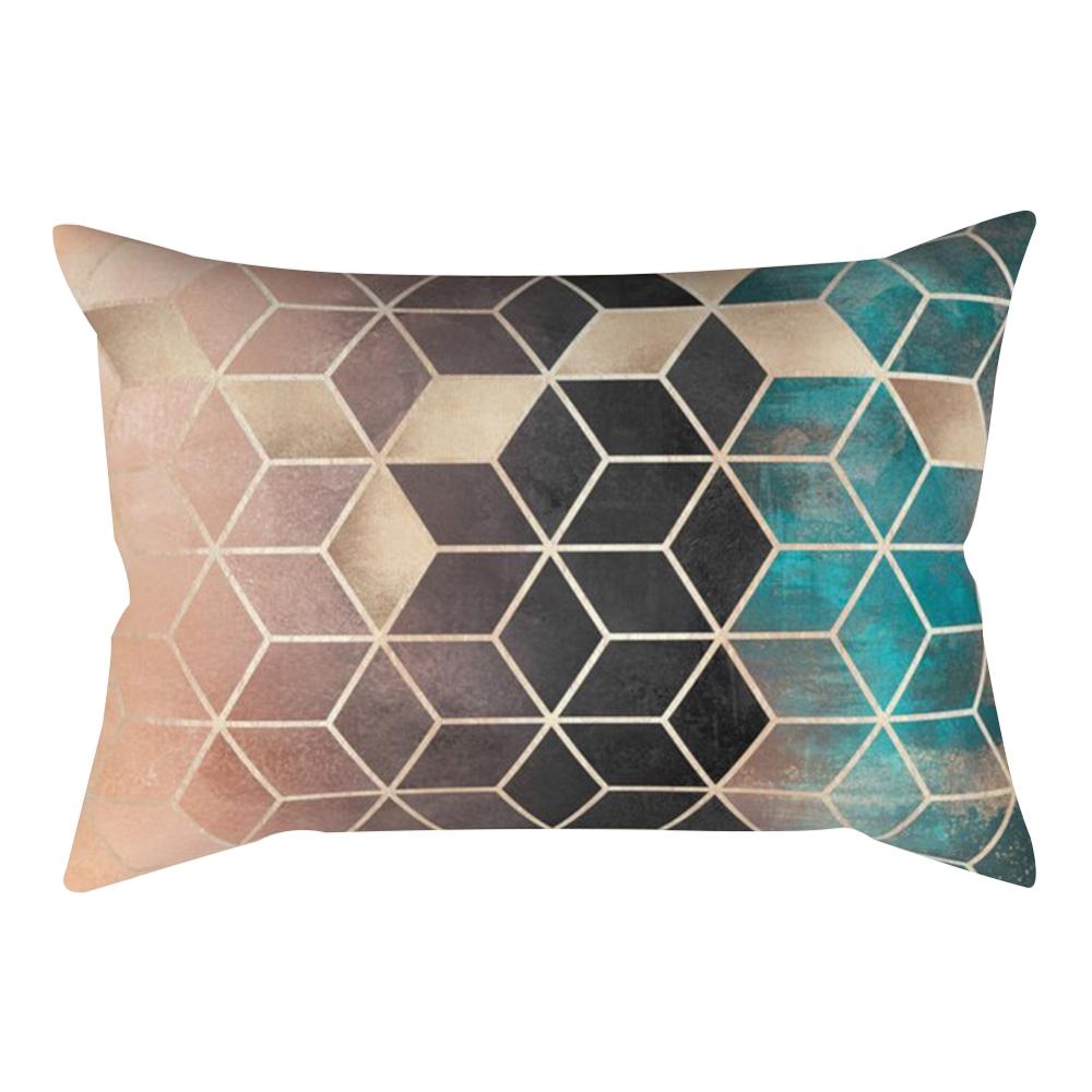 Geometrische streep rechthoekige kussensloop knuffel kussenhoes 30*50 cm woondecoratie slaapkamer woonkamer stijlvol: N