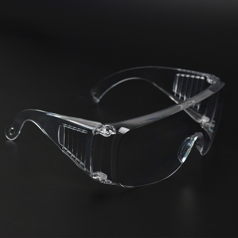 Sicherheits-Arbeitsschutzbrille, transparent, winddicht, sanddicht und stoßfest, Arbeitsschutzbrille, PC-Material: WHITE