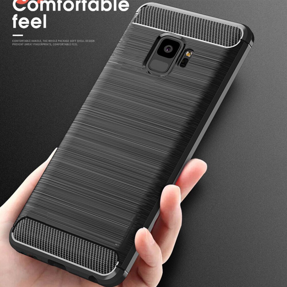 For Samsung Galaxy S9 S 9 Plus Case Carbon fiber Cover Full Protection Phone Case For Samsung S9+ Cover Shockproof Bumper Shell