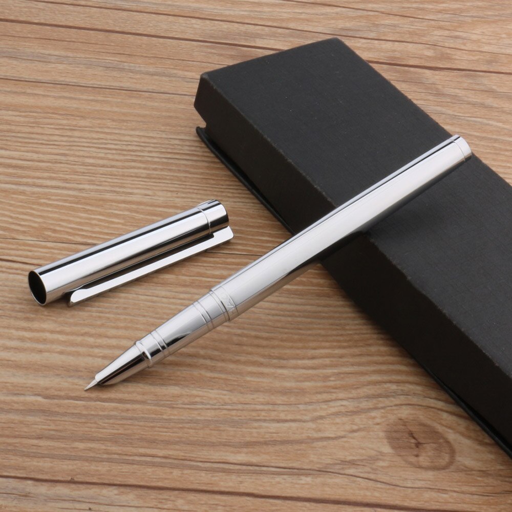 jinhao Silver 126 All steel pen piece Accounting student set Fountain Pen