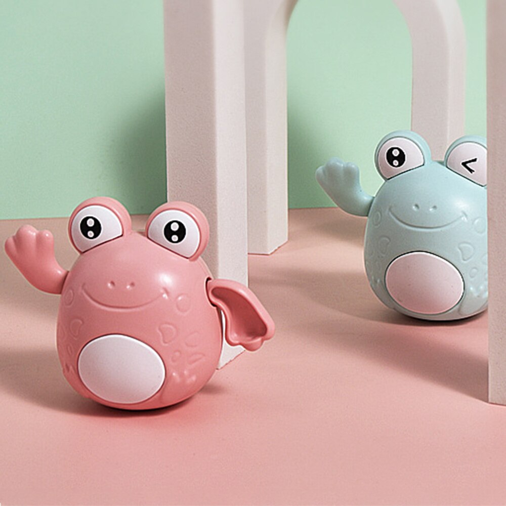 Baby-badespielzeug, niedlicher cartoon-aufziehfrosch, schwimmbad-wasserspielzeug, interaktives babyspielzeug für jungen und mädchen, robustes duschspielzeug  b99
