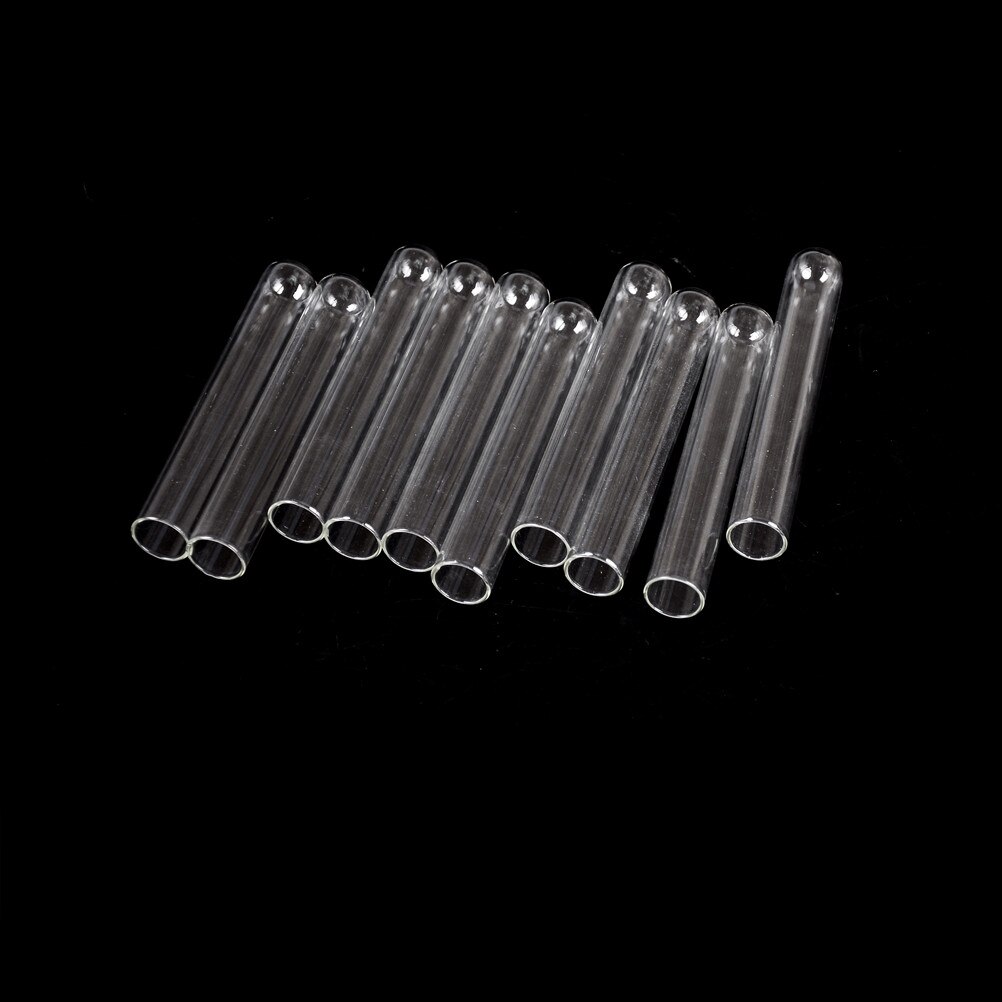 10pcs 100mm Thick Wall Test Tube Pyrex Glass Blowing Tubes 4 Inch Long