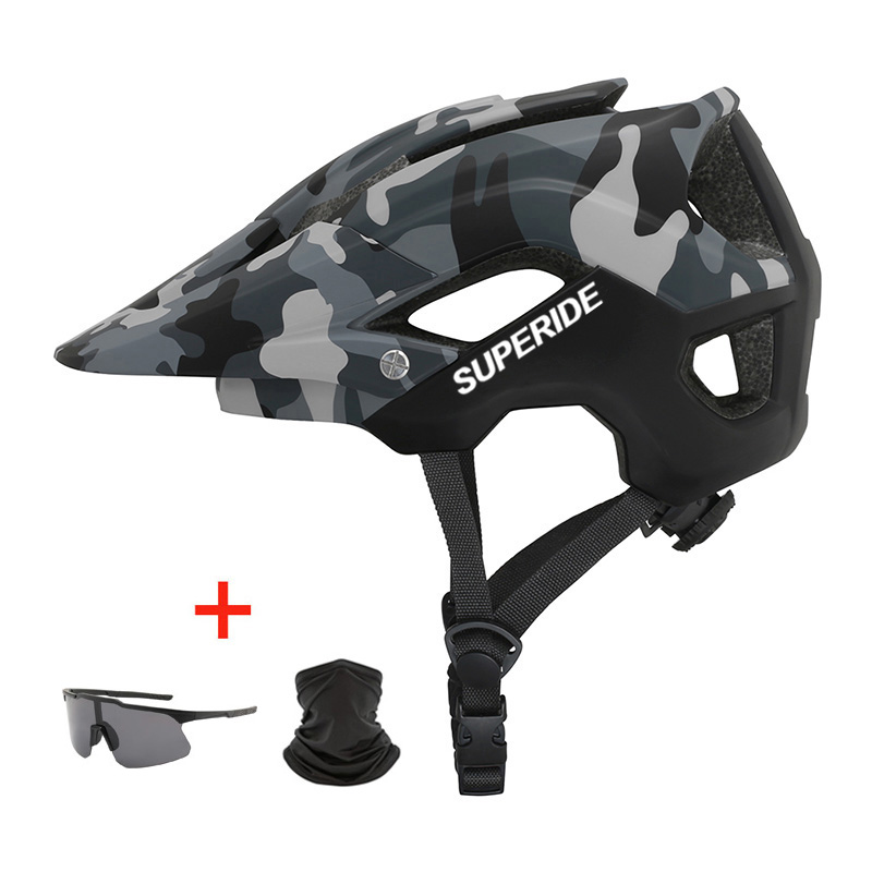 Superide em-molde dh mtb capacete de bicicleta esportes anti-impacto estrada mountain bike capacete das mulheres dos homens equitação ciclismo capacete: M / ROXO