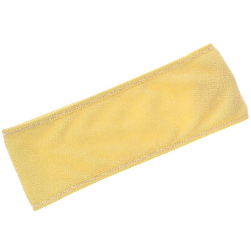 1 pièces coloré doux Salon SPA visage bandeau femmes réglable bandeau maquillage Toweling enveloppe cheveux bandeau cheveux accessoires: yellow