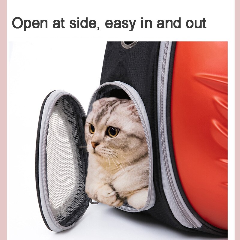 2022 Cat Bag Outdoor Carrying Bag Space Capsule Portable Pet Backpack Hard Shell Cage Shoulder Transparent School Small Dog Bag