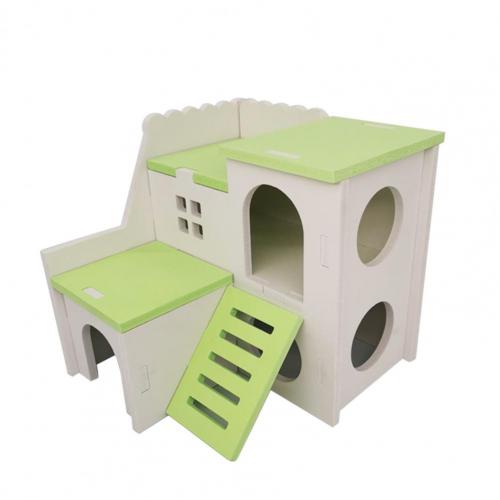 Casa de escondite para hámster, refugio ecológico para animales pequeños, paisajismo para mascotas pequeñas: Green