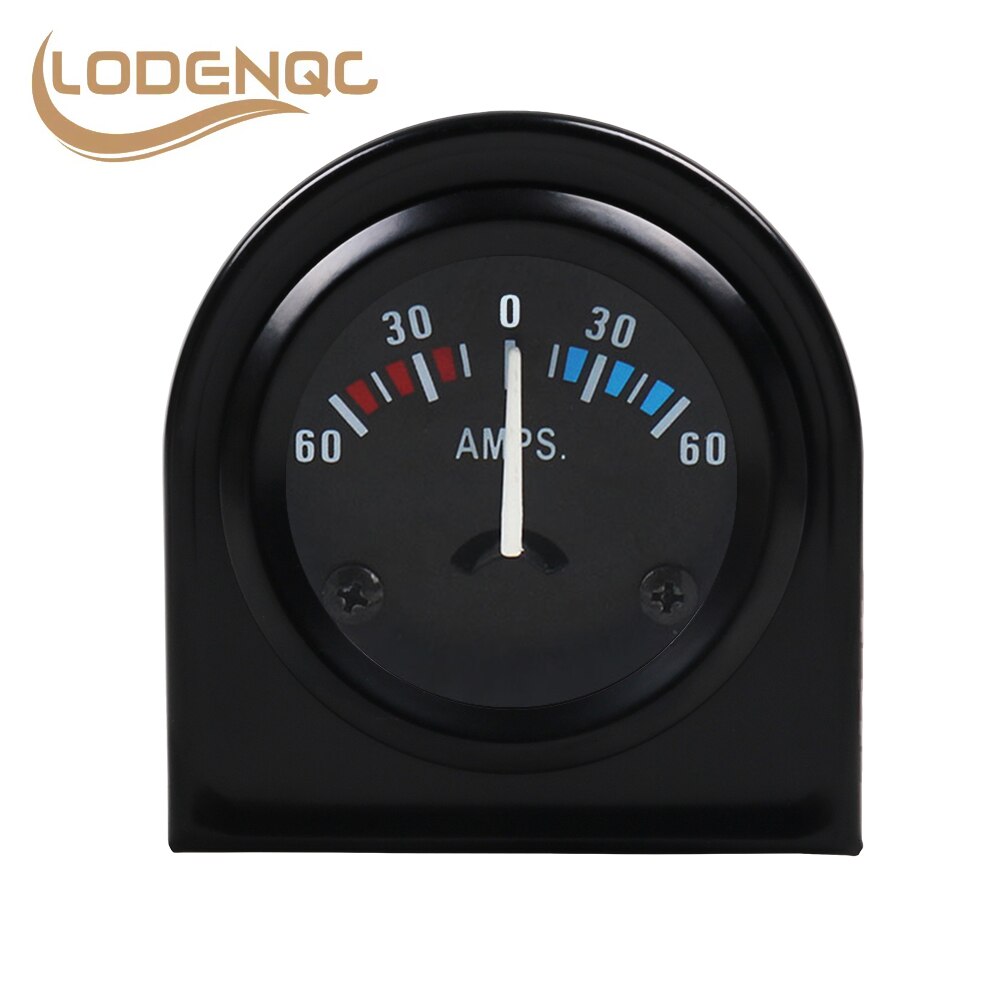 Lodenqc Car Meter AMP Meter Gauge 2" 52mm 60-0-60 AMP Meter 12 Volt Boat Truck Atv AMP Gauge Ammeter